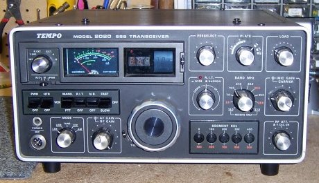 Tempo 2020 transceiver built by Uniden for Henry radio all solid state except for driver and finals
